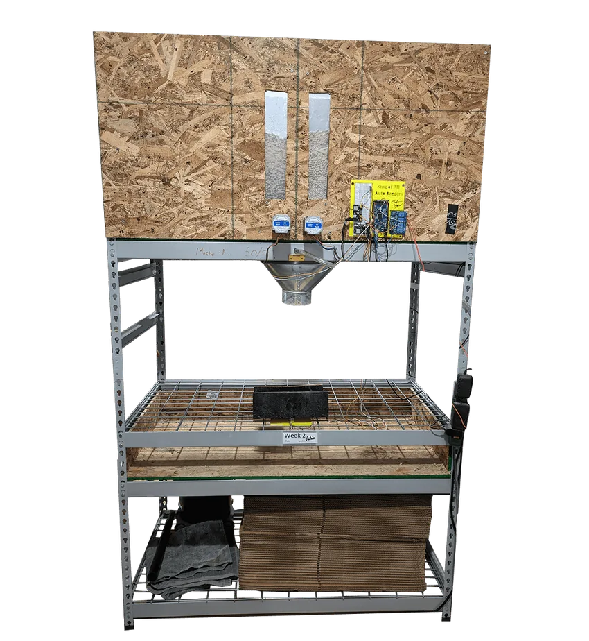 Hunter’s custom automatic substrate bagger
